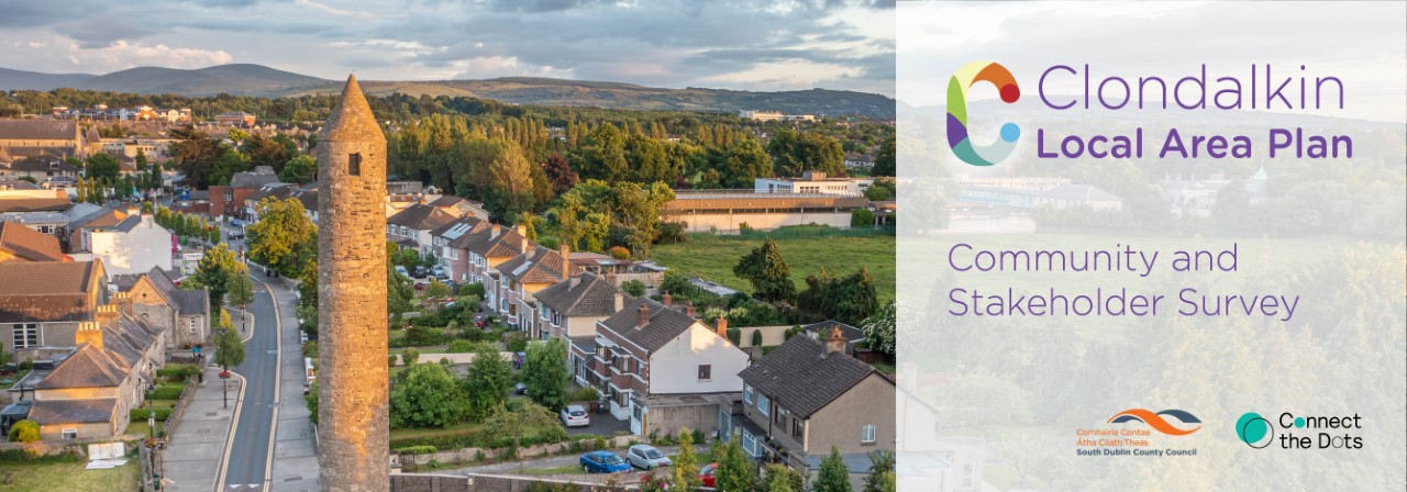 Image of Clondalkin and logo for Clondalkin Local Area Plan