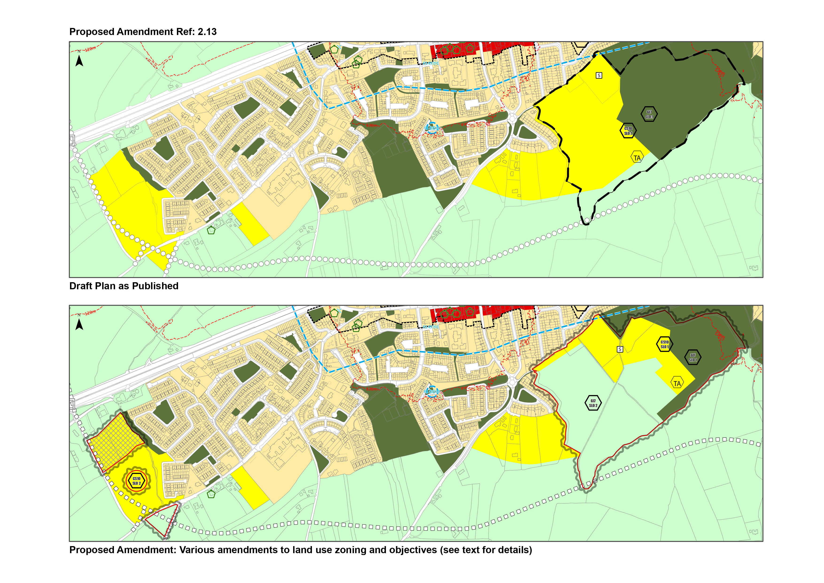 Proposed amendment 2.13 map