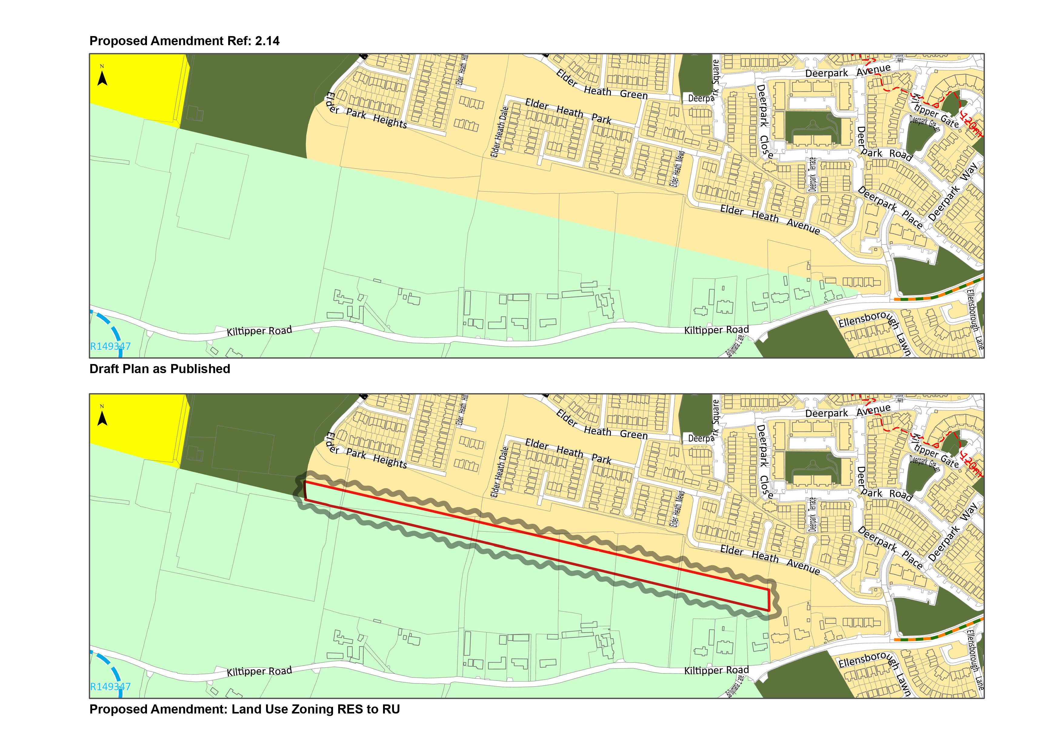 Proposed amendment 2.14 map