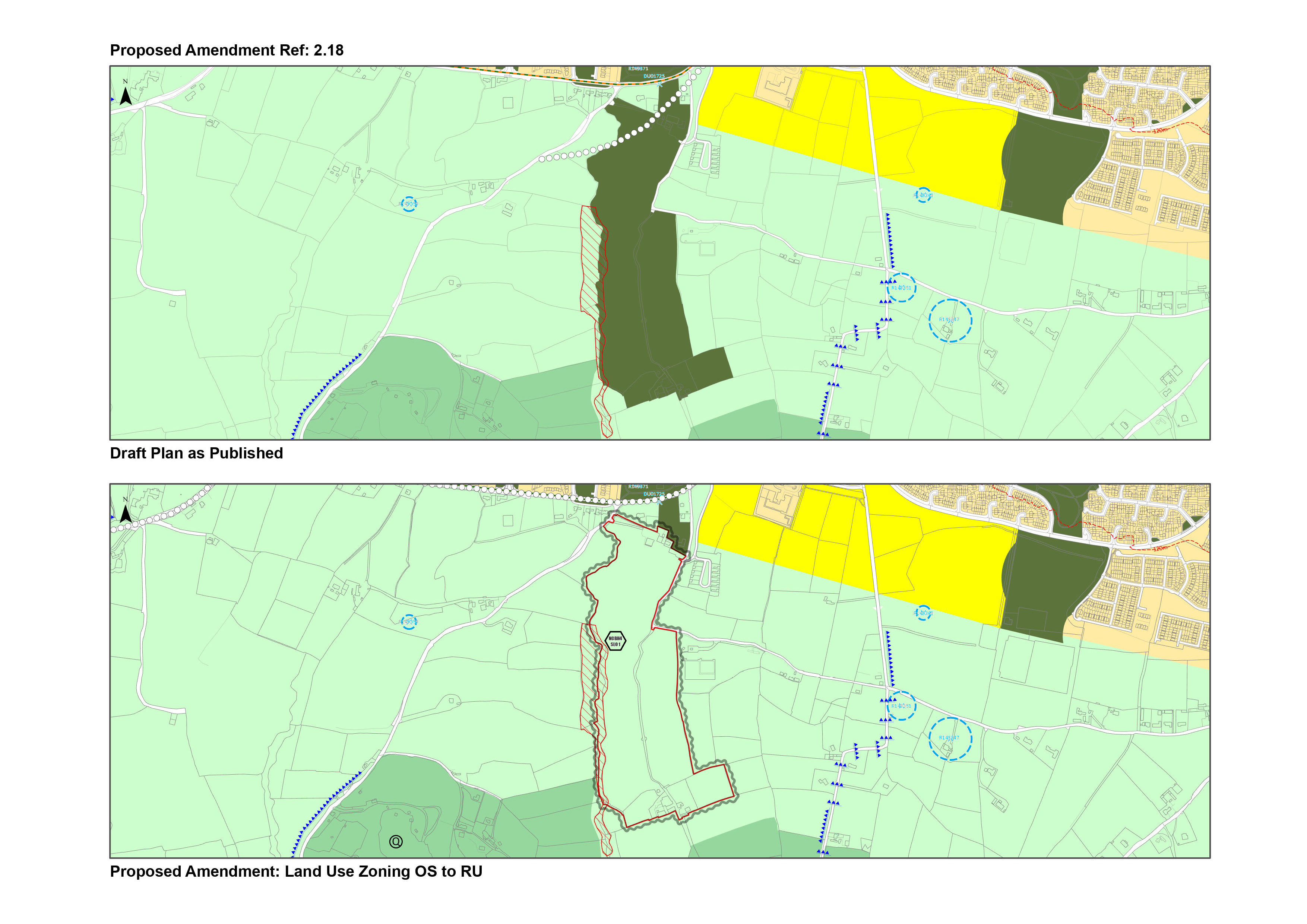 Proposed amendment 2.18 map