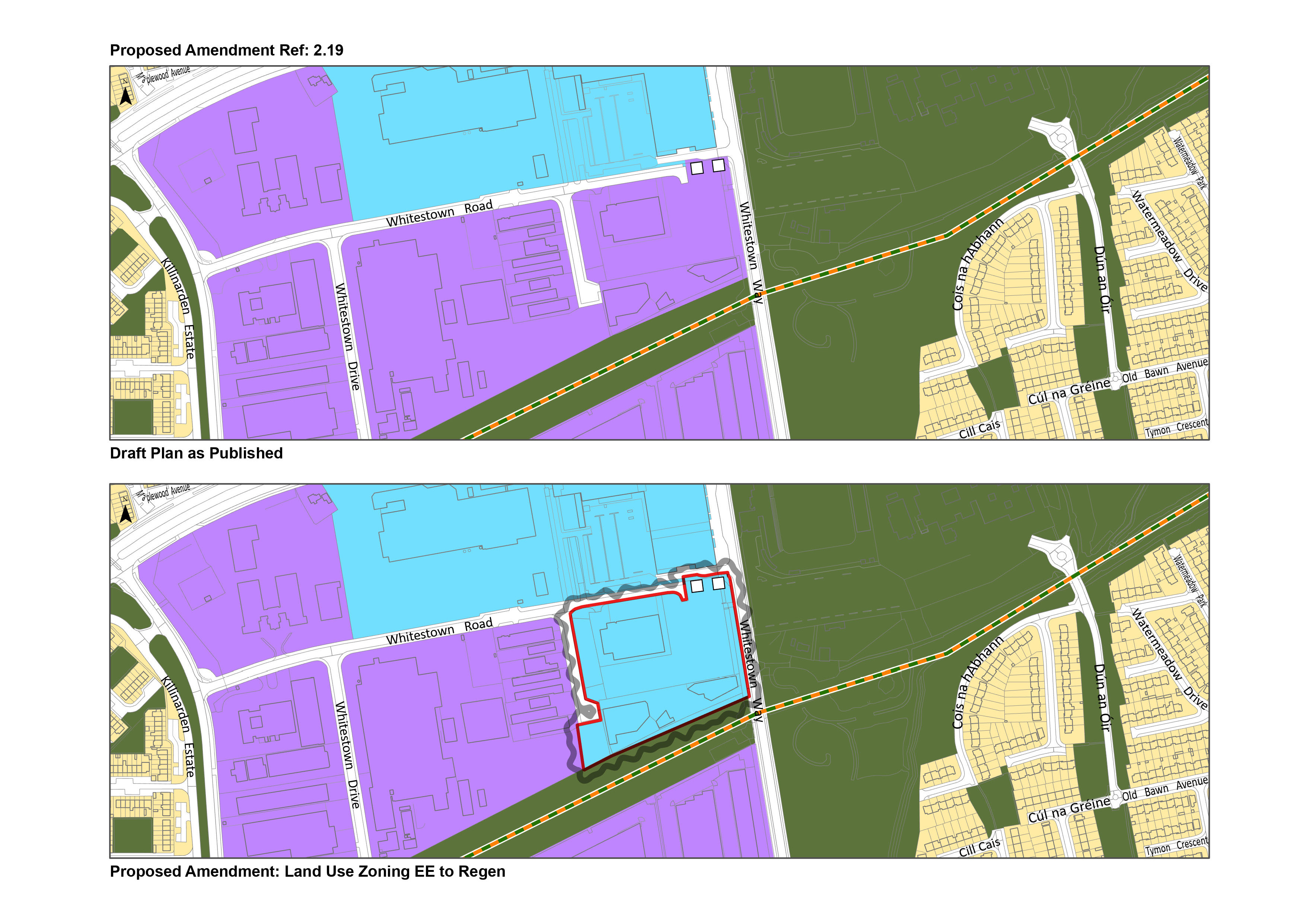 Proposed amendment 2.19 map