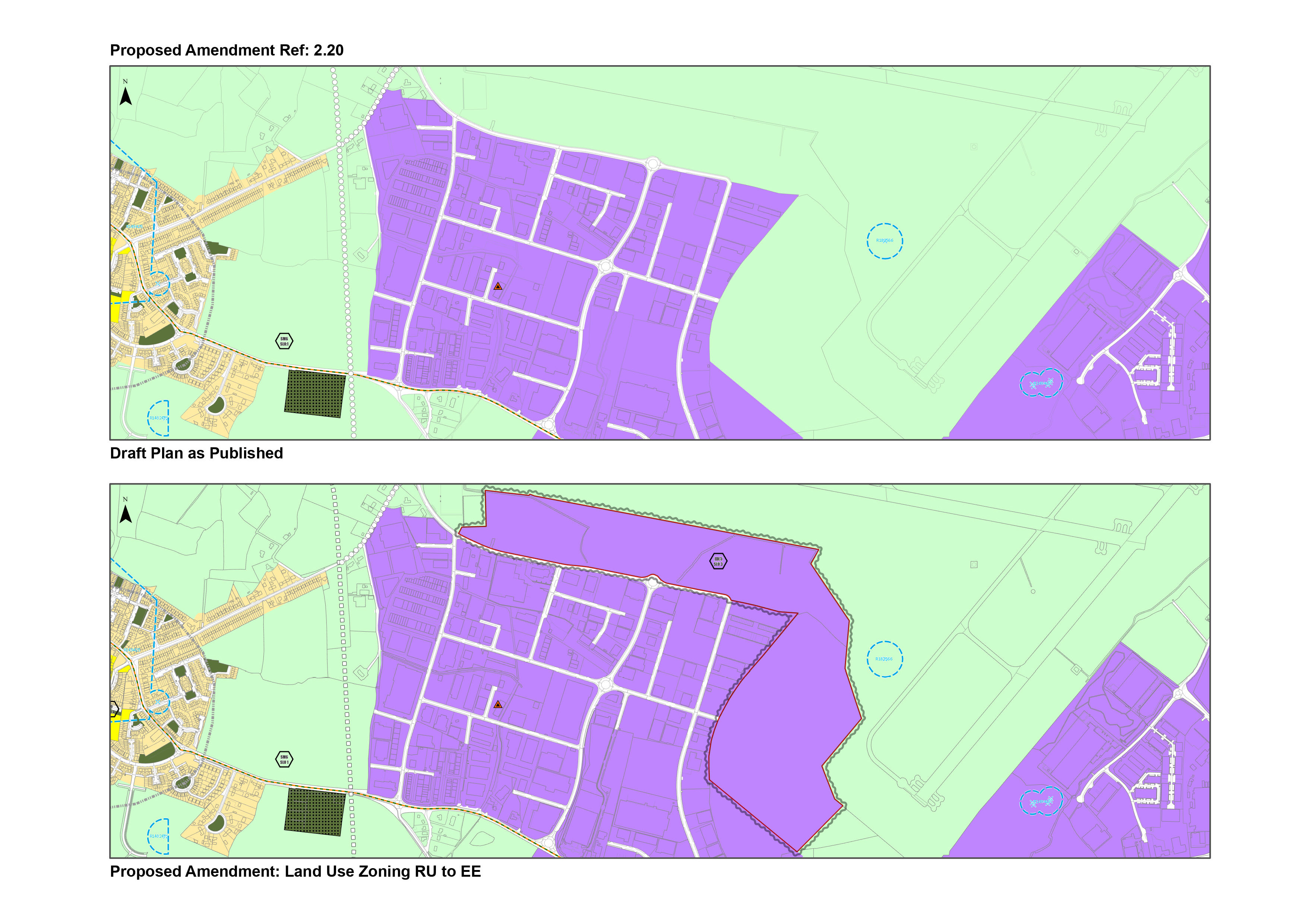 Proposed amendment 2.20 map