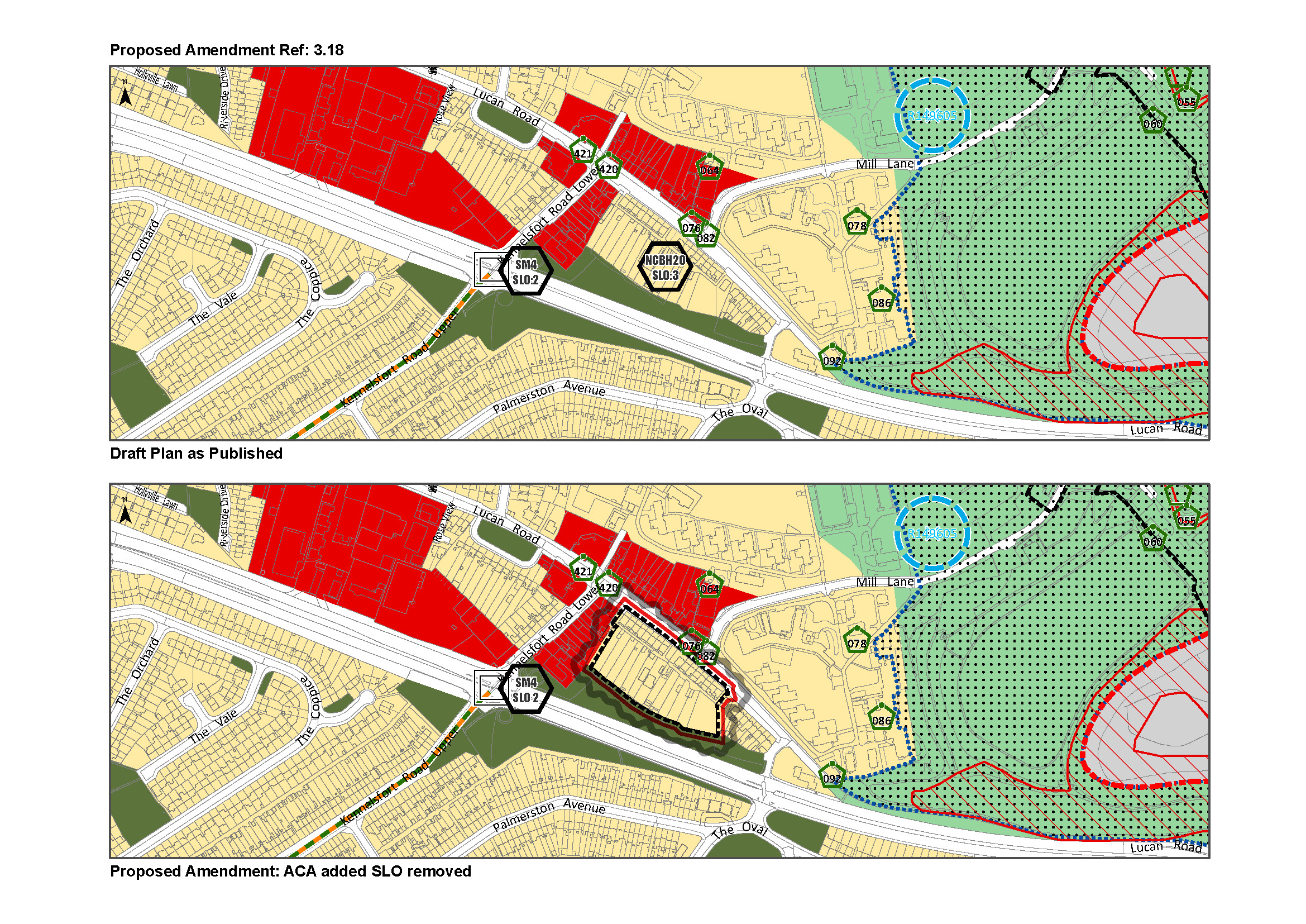 Proposed amendment 3.18 map