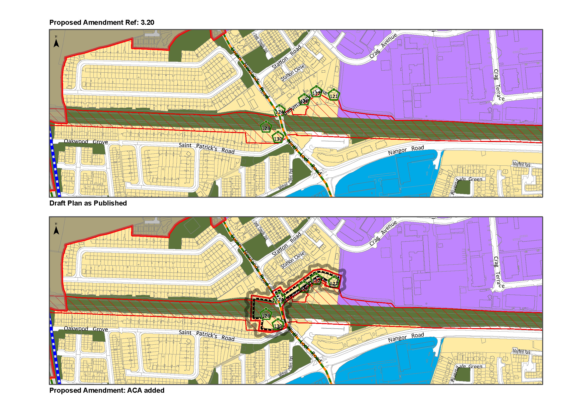 Proposed amendment 3.20 map