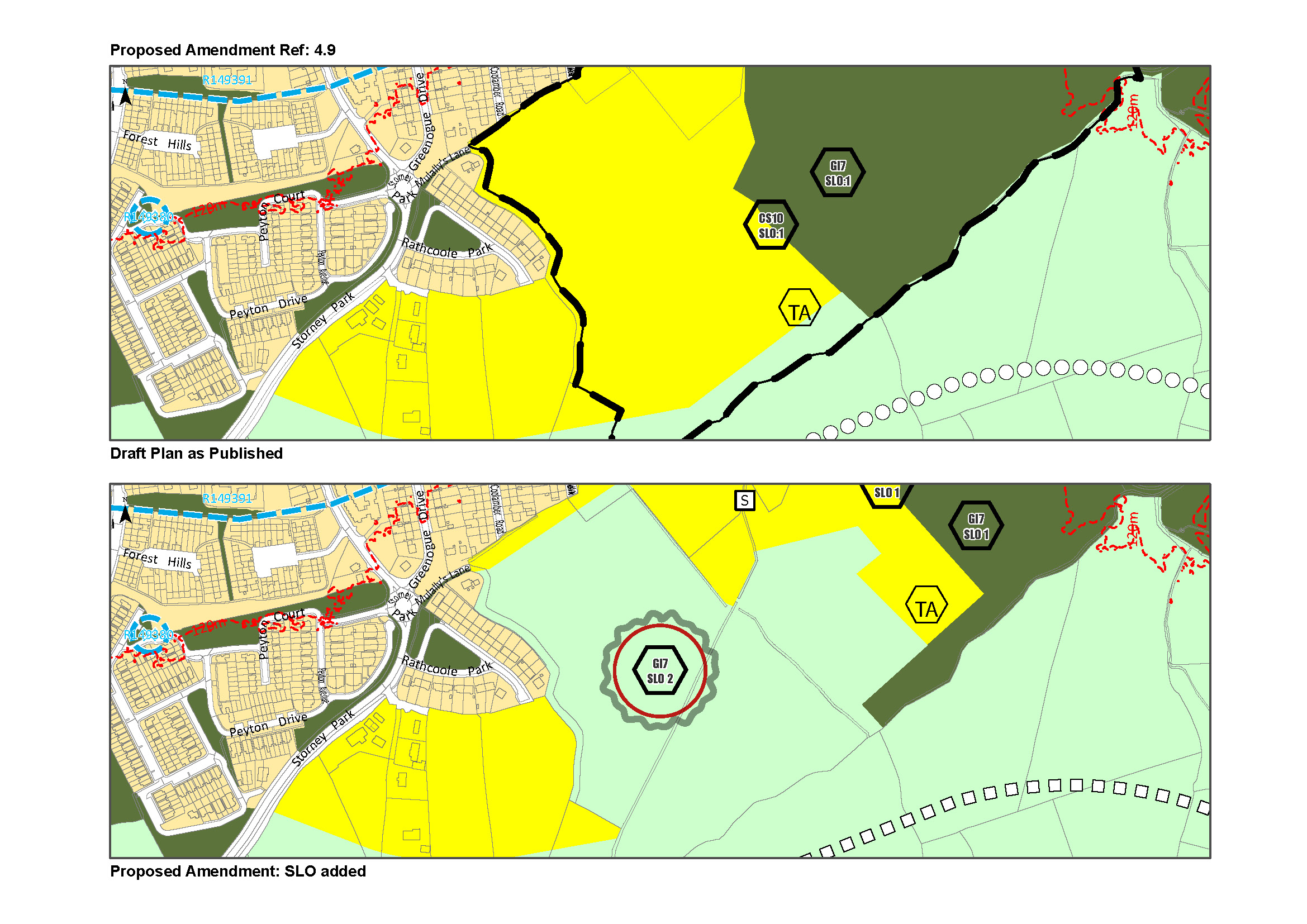 Proposed amendment 4.9 map