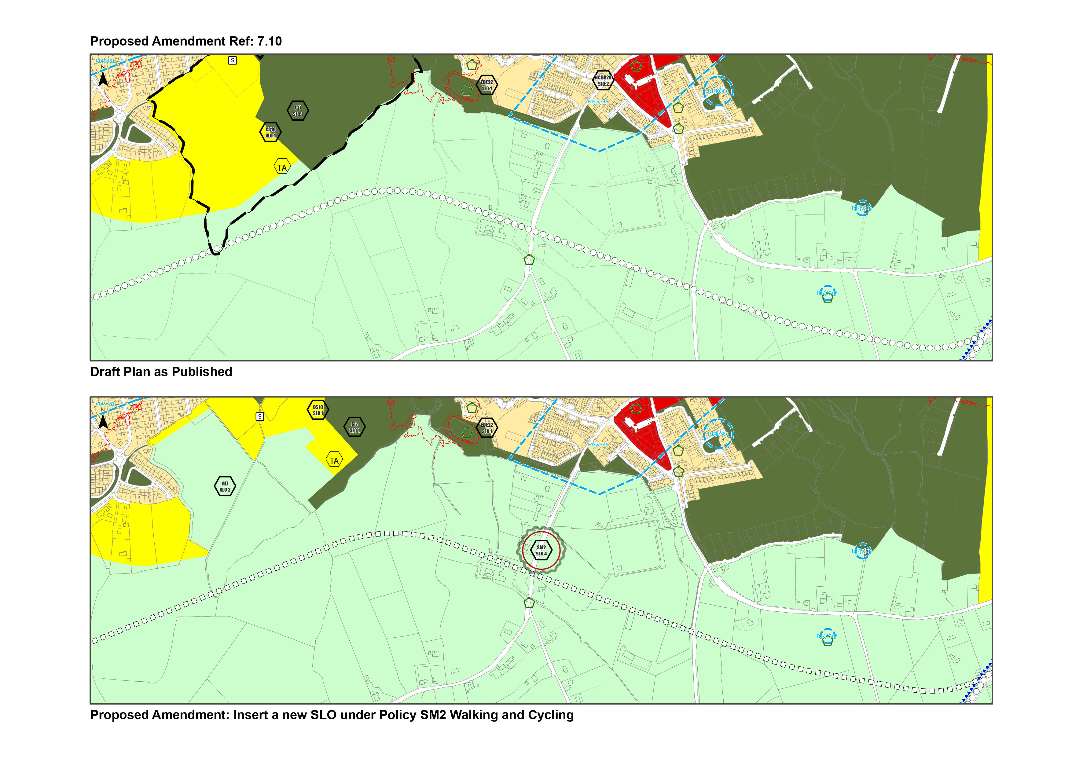 Proposed amendment 7.10 map