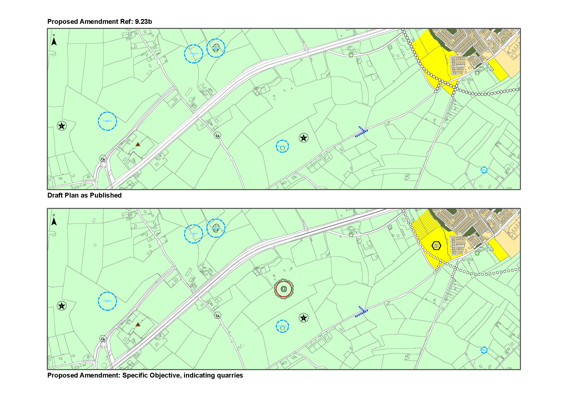 Proposed amendment 9.23b map